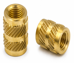 Helical Knurled Brass Inserts