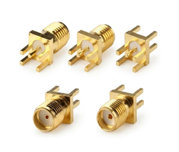 SMA Connector Female PCB Edge – Straight